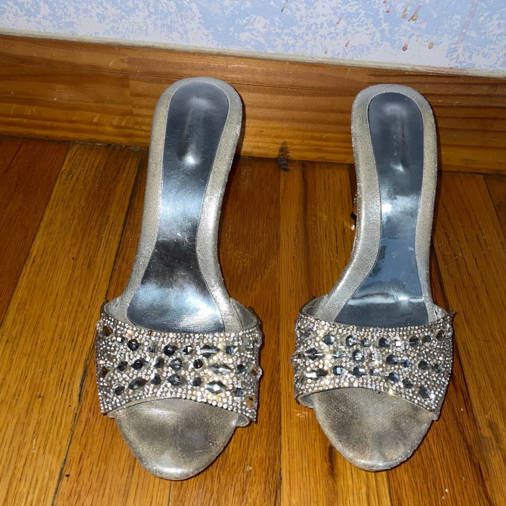 Silver heels